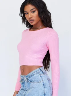 Princess Polly Jax Long Sleeve Top Pink Best