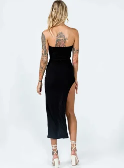 Princess Polly Jaxon Midi Dress  Black Store