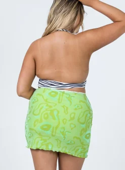 Princess Polly Jayan Mini Skirt  Green Discount
