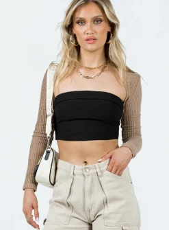 Princess Polly Jaynee Bolero Camel Beige Shop