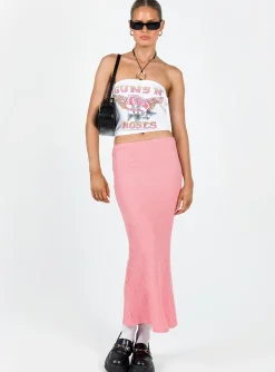 Princess Polly Jaynee Maxi Skirt Pink Discount