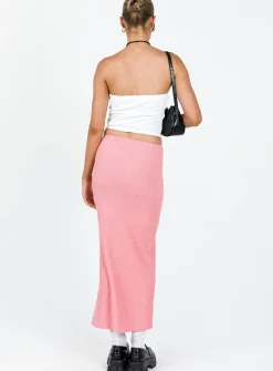Princess Polly Jaynee Maxi Skirt Pink Discount