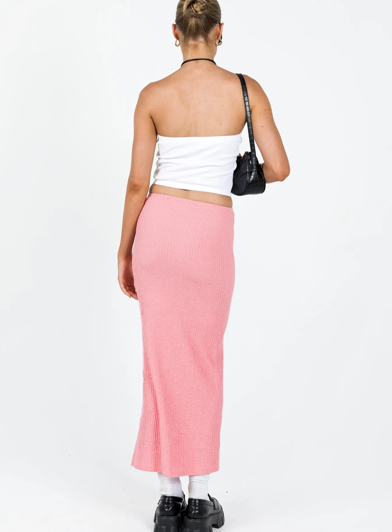 Princess Polly Jaynee Maxi Skirt Pink Discount