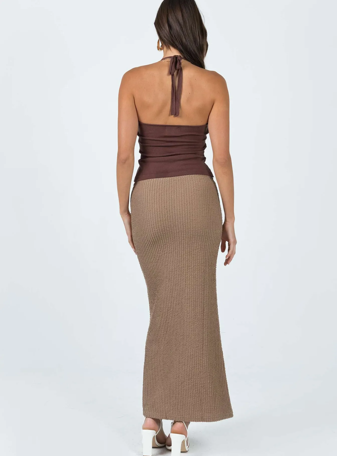 Princess Polly Jaynee Maxi Skirt Beige Fashion