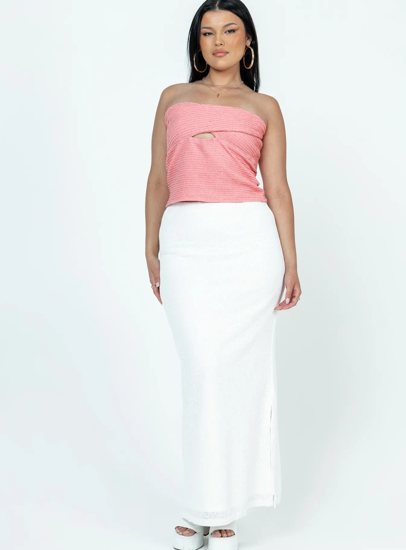 Princess Polly Jaynee Strapless Top Pink Store