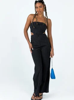 Princess Polly Jemma Jumpsuit  Black Clearance