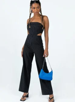 Princess Polly Jemma Jumpsuit  Black Clearance