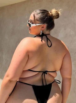 Princess Polly Jenner Bikini Topcurve   Black Cheap