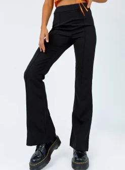 Princess Polly Jensen Pants  Black Cheap