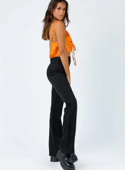 Princess Polly Jensen Pants  Black Cheap