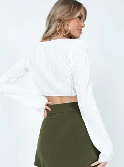 Princess Polly Jerico Long Sleeve Top White Best