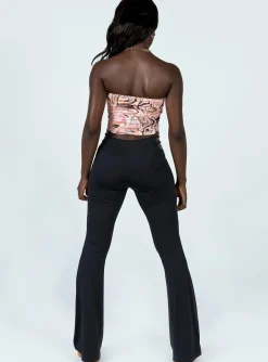 Princess Polly Jess Cut Out Pants Black Hot