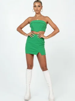 Princess Polly Jesse Set  Green Cheap