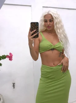 Princess Polly Jessie Set  Green Sale