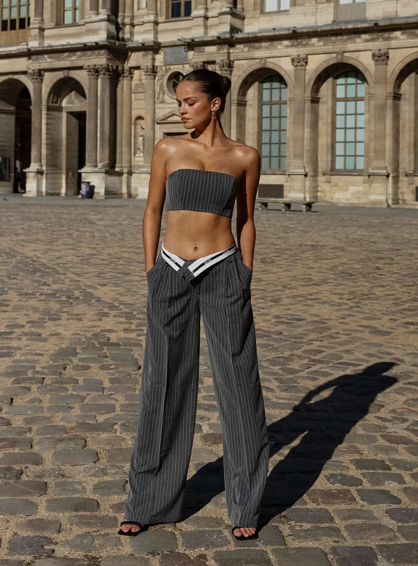 Princess Polly Jgr &Amp; Stn Bella Slouch Trouser Grey New