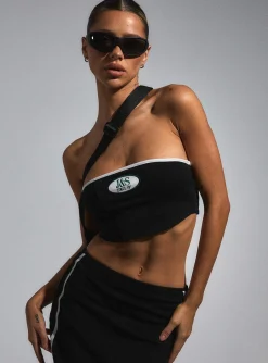 Princess Polly Jgr &Amp; Stn Bianca Boob Tube  Black Shop
