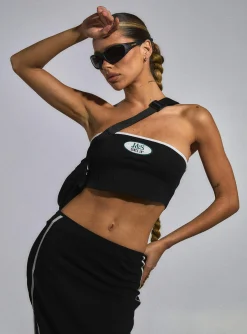 Princess Polly Jgr &Amp; Stn Bianca Boob Tube  Black Shop