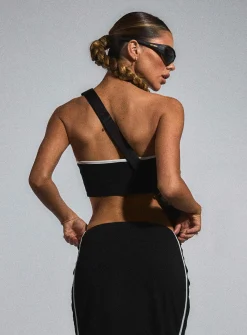 Princess Polly Jgr &Amp; Stn Bianca Boob Tube  Black Shop