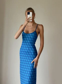 Princess Polly Jgr &Amp; Stn Cassie Maxi Dress  Blue Shop