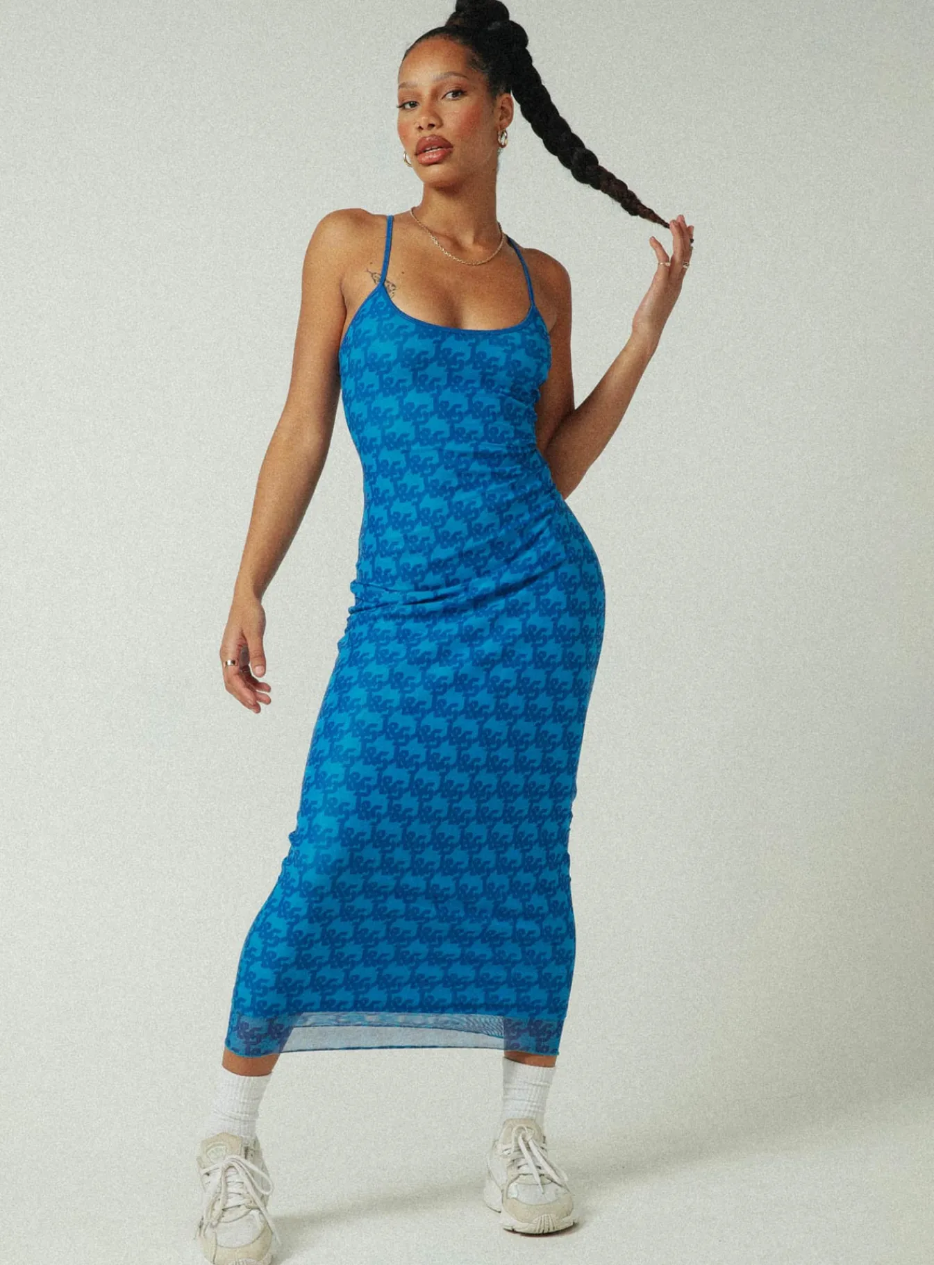 Princess Polly Jgr &Amp; Stn Cassie Maxi Dress Blue Shop