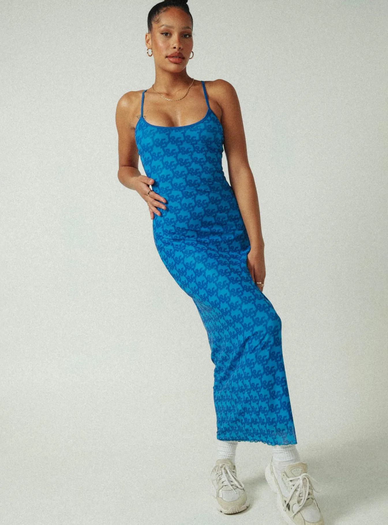 Princess Polly Jgr &Amp; Stn Cassie Maxi Dress Blue Shop