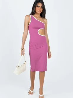 Princess Polly Jgr &Amp; Stn Charlotte Midi Dress Pink Cheap