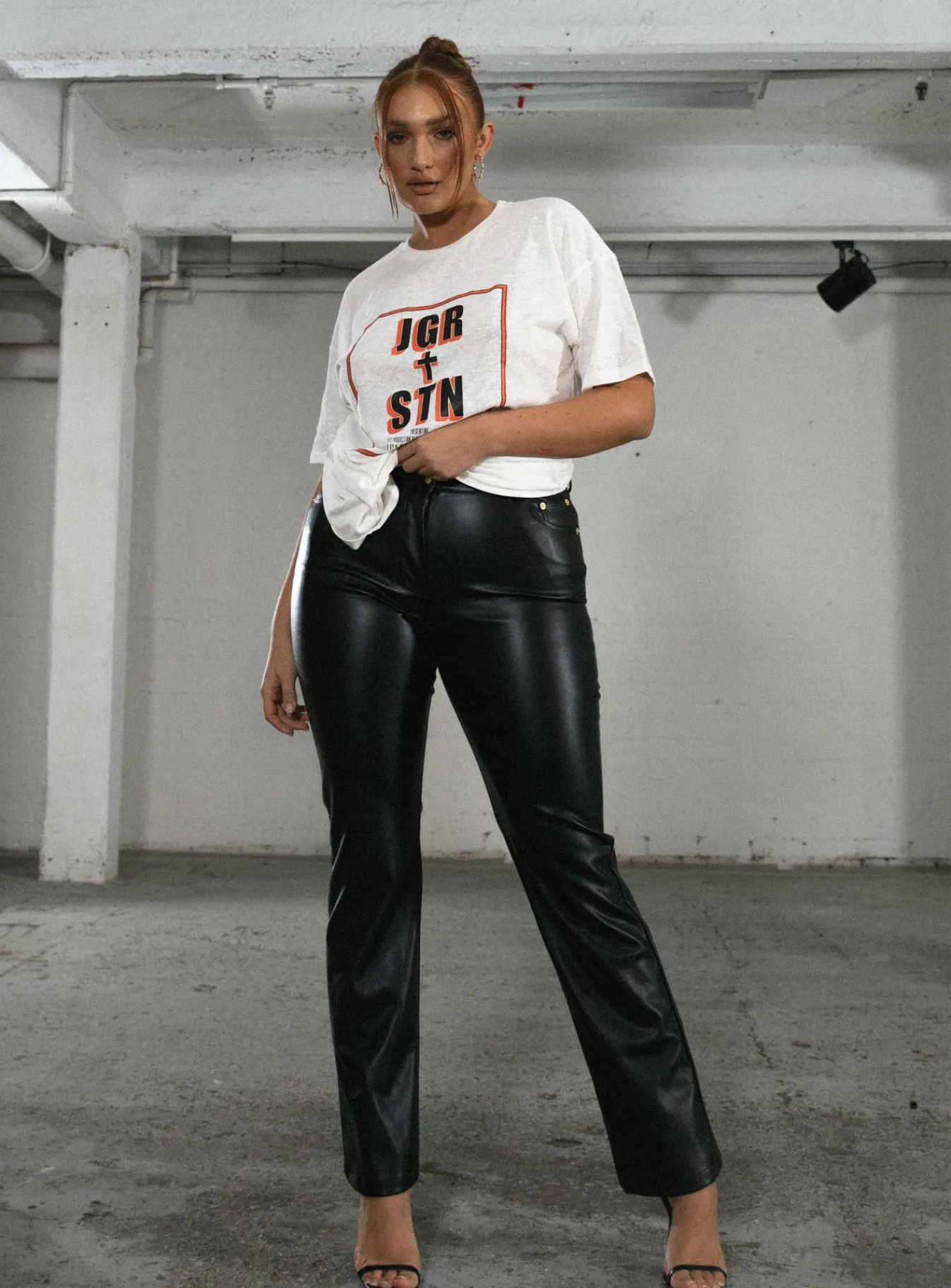 Princess Polly Jgr &Amp; Stn Feat. Oversized Tee White Outlet