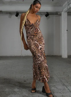 Princess Polly Jgr &Amp; Stn Martine Maxi Dress Black / Brown Best