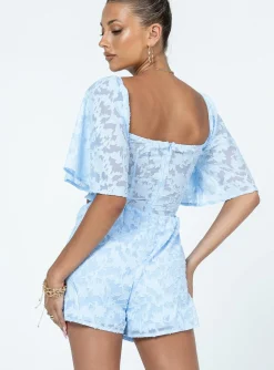 Princess Polly Joa Romper Blue Discount