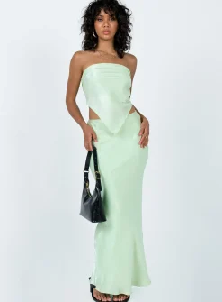 Princess Polly Jodie Maxi Skirt  Green Sale