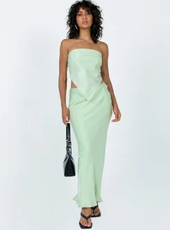Princess Polly Jodie Maxi Skirt  Green Sale