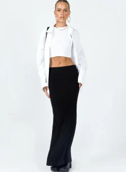 Princess Polly Jodie Maxi Skirt  Black Sale