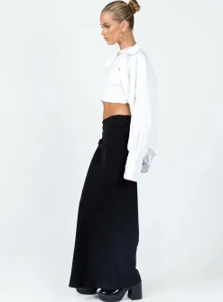 Princess Polly Jodie Maxi Skirt  Black Sale