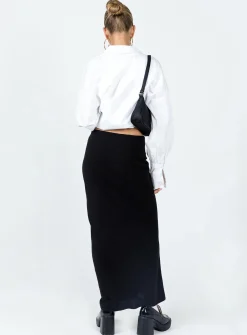 Princess Polly Jodie Maxi Skirt  Black Sale