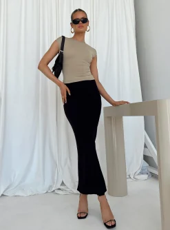 Princess Polly Jodie Maxi Skirt  Black Sale