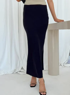 Princess Polly Jodie Maxi Skirt  Black Sale