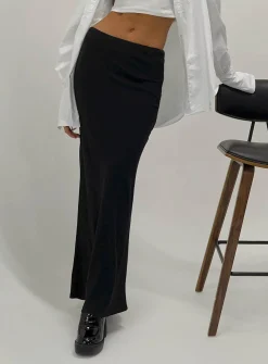 Princess Polly Jodie Maxi Skirt  Black Sale