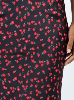 Princess Polly Jodie Maxi Skirt Black Floral Best