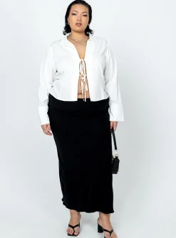Princess Polly Jodie Maxi Skirtcurve   Black Discount
