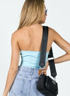 Princess Polly Jodye Strapless Top  Blue Hot