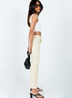 Princess Polly Joelle Pants Cream Fashion