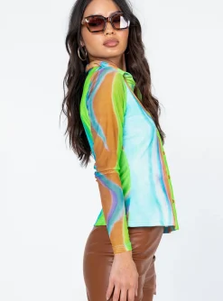 Princess Polly Jolene Long Sleeve Top  Multi Best