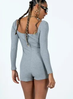 Princess Polly Jolie Romper  Grey Hot