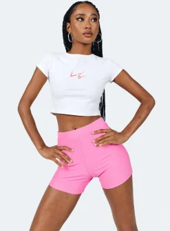 Princess Polly Jonis Swim Shorts  Pink Outlet