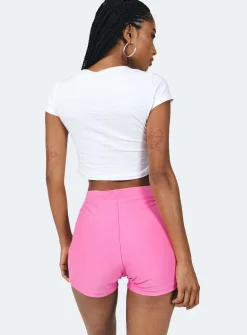 Princess Polly Jonis Swim Shorts  Pink Outlet