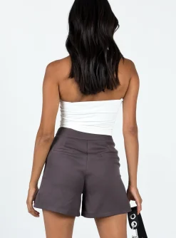 Princess Polly Jonna Shorts Slate Fashion