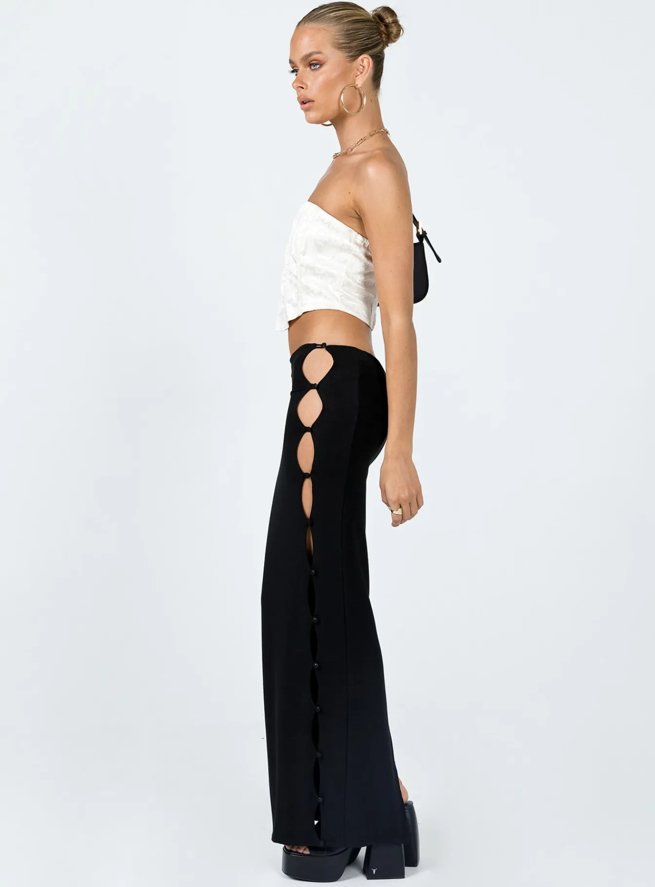 Princess Polly Jordan Knit Midi Skirt Black Shop