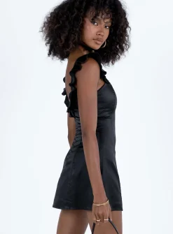 Princess Polly Jordana Mini Dress  Black Cheap
