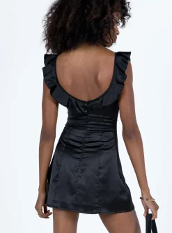 Princess Polly Jordana Mini Dress  Black Cheap