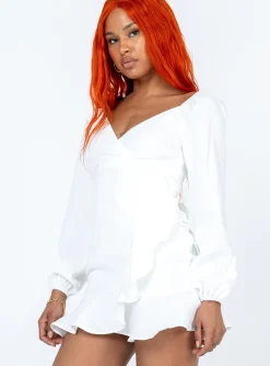 Princess Polly Josephina Mini Dress  White Hot